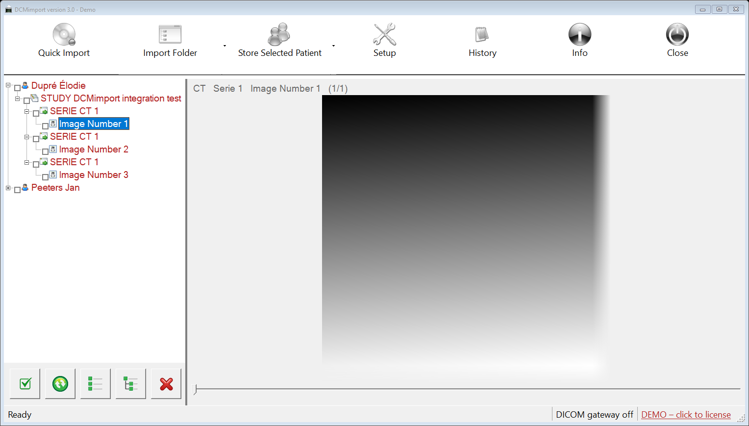 DCMimport image preview